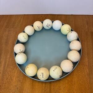 Golf Balls Assorted Lot of 15 Titleist Slazenger Top-Flite Pinnacle Used Game